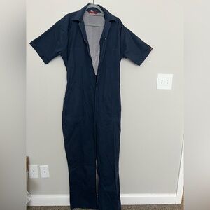 PARA SUIT Parasuit Navy Blue Vintage Coveralls Belted Flight Suit-Mens 44 Long